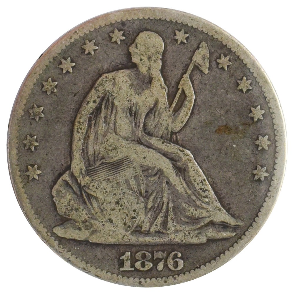1876 Liberty Seated Half Dollar (VG)
