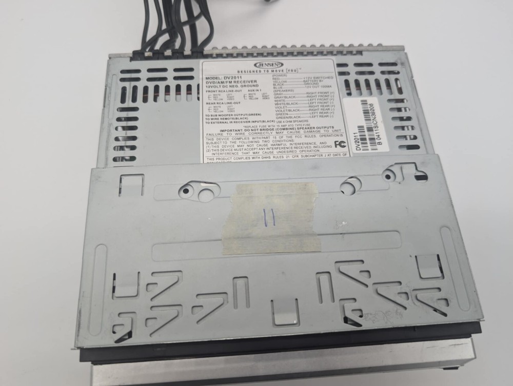 Jensen DV2011 - Receiver with DVD player