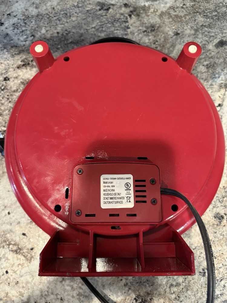 George Foreman GFQ001 Quesadilla Maker Used , Tested, Working
