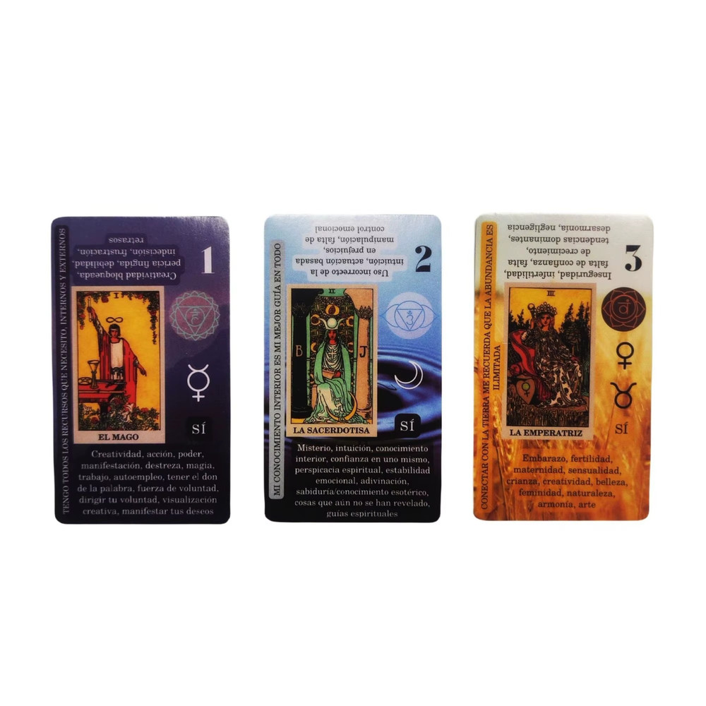 Leaning Tarot Deck Spanish Version | 78 Cards Oracle Divination Board Game