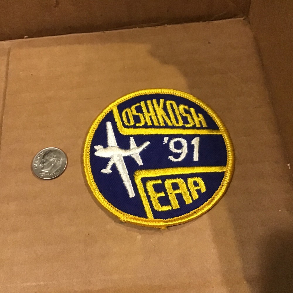 Airplane OSHKOSH 81 EAA EXPERIMENTAL AIRCRAFT ASSOCIATION Patch 1991