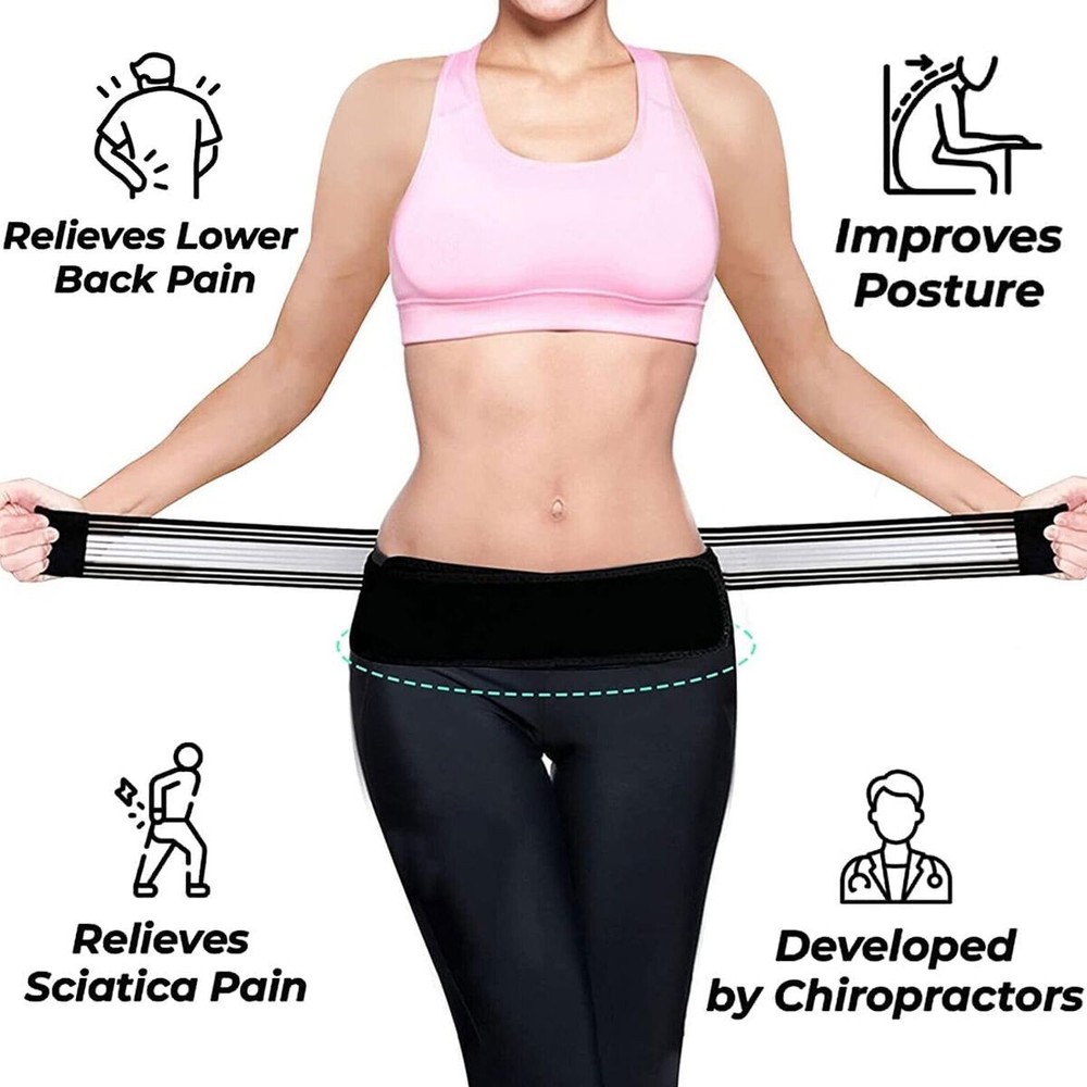 Premium SI Joint Belt for Back Pain Relief – Adjustable Compression Support Gift