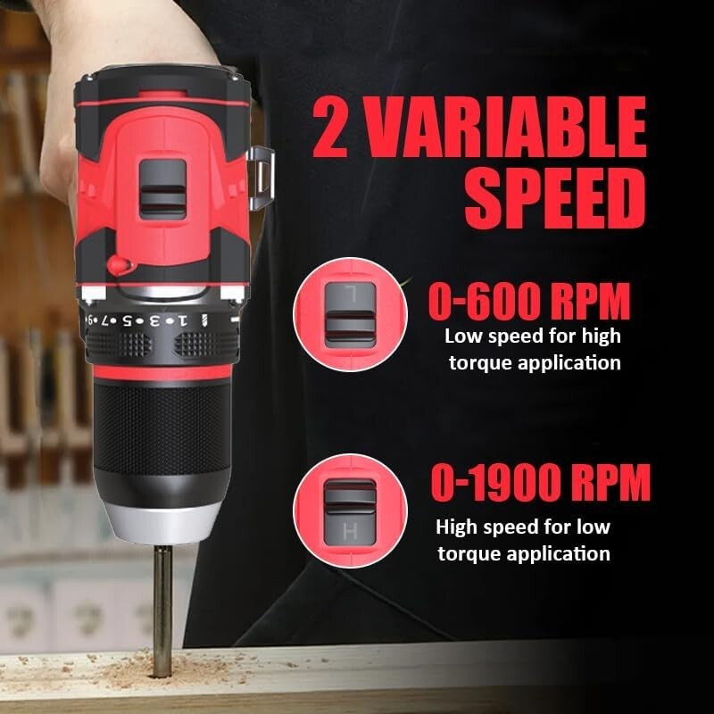 INSPIRITECH CORDLESS DRILL DRIVE BATTERY DRILL POWER DRILL