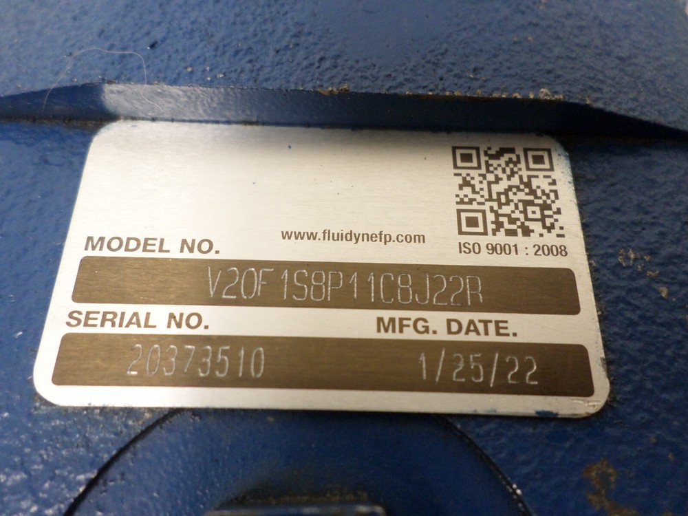 FluiDyneFP Hydralic Pump V20F1S8P11C8J22R