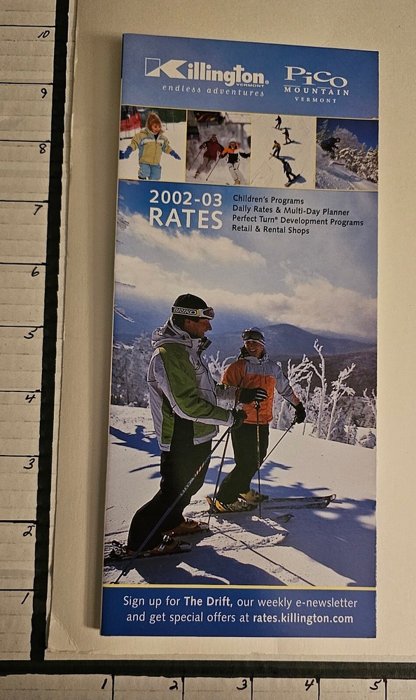 2002/03 KILLINGTON & PICO BROCHURE.  MINT.  See Description