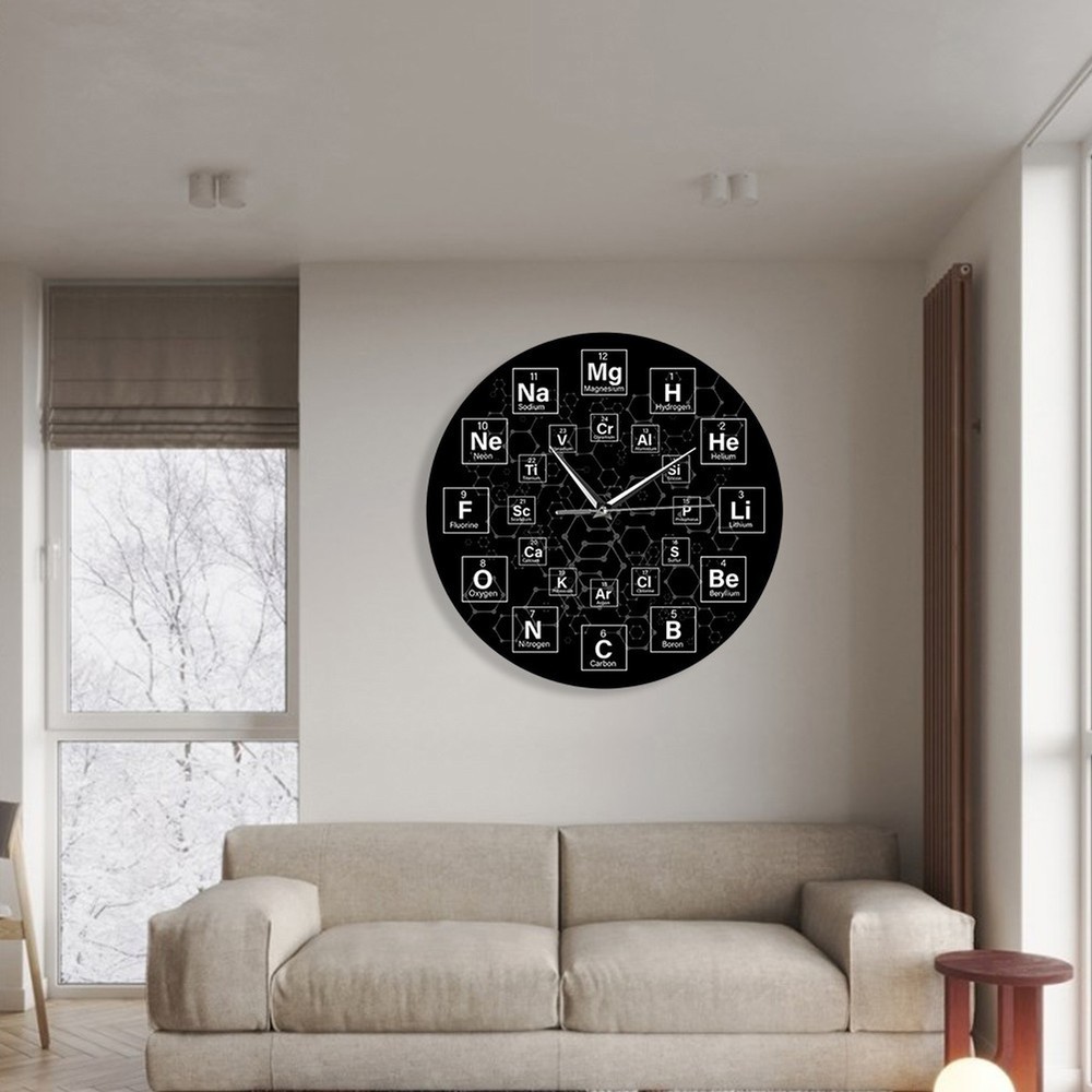 Intriguing Decor Laboratory Wall Clock Practical Clock Design Laboratory Decor
