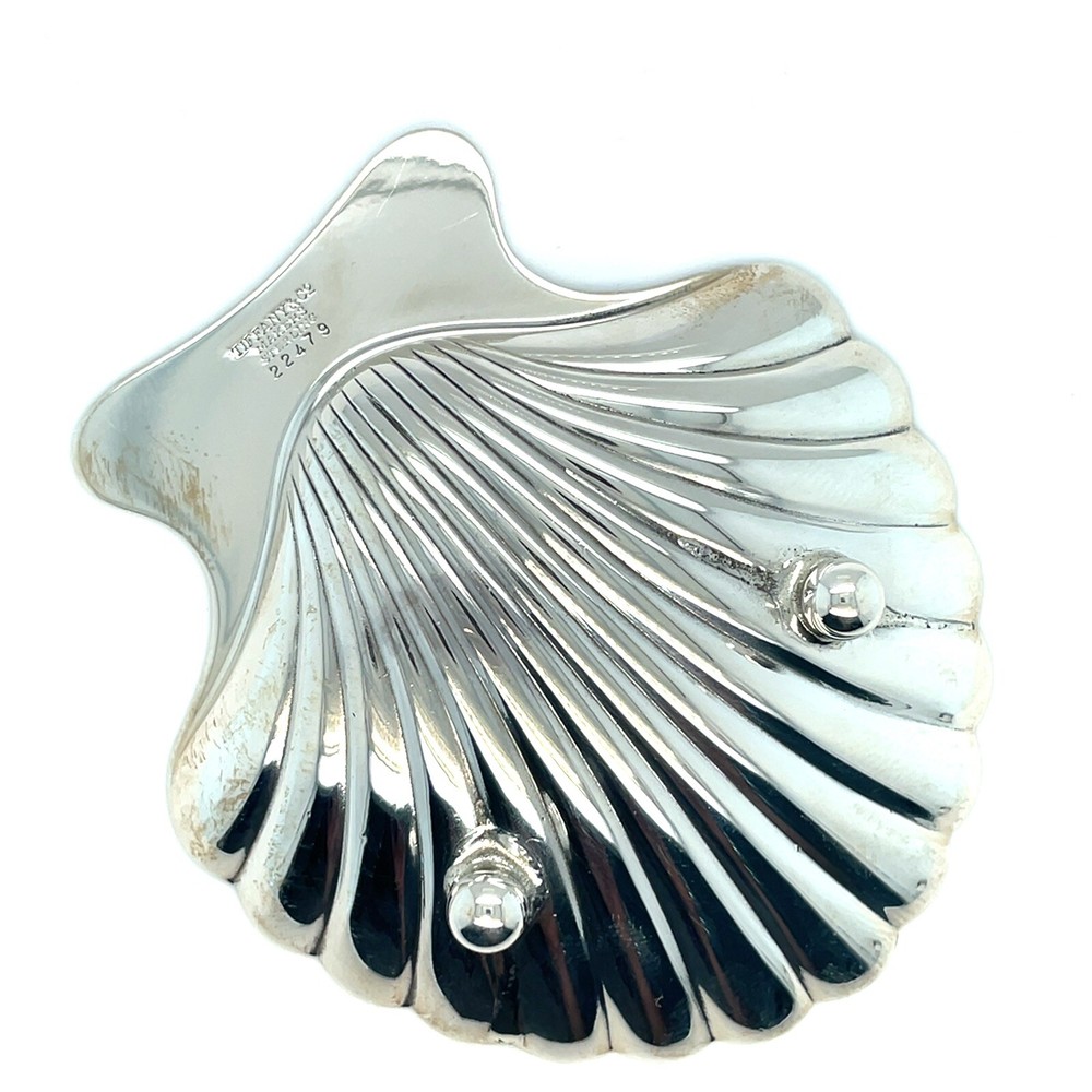2pc TIFFANY & Co 925 Clam Shell Caviar Mini Dishes