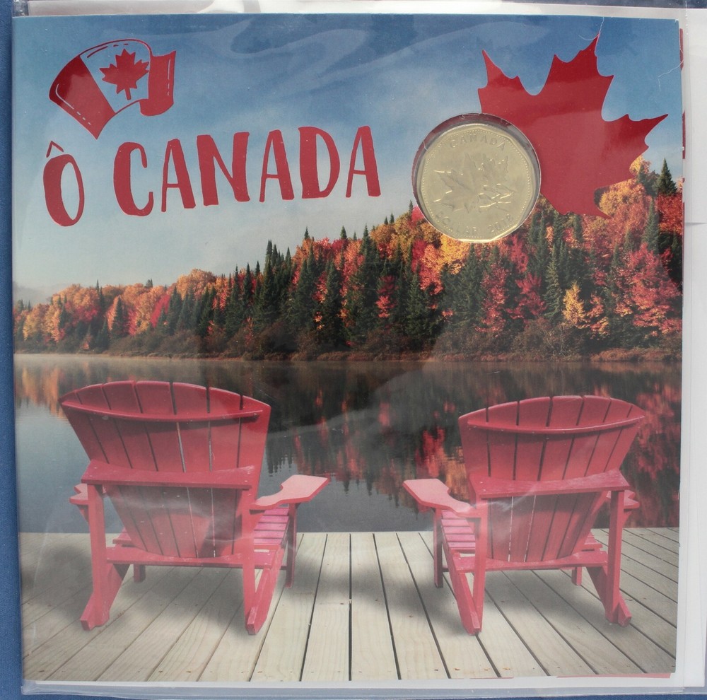 Canada 2018 - Oh Canada Gift Set - Special Maple Leaf Loonie ($1)