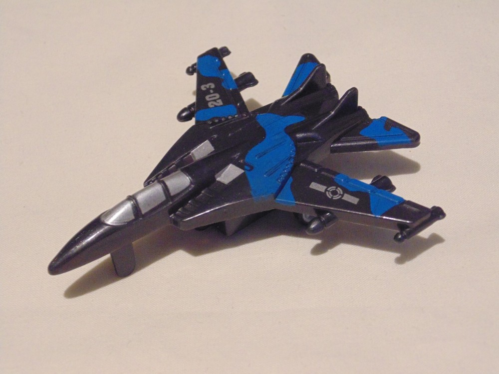 Naval Force Jet Fighter Bundle – Simple Plastic Toy with Pull Back Action – Used