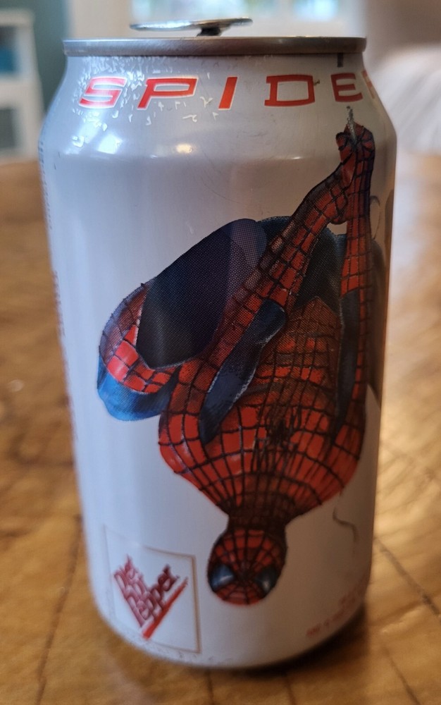 Diet Dr. Pepper Spiderman 12 oz Can 2002 Empty