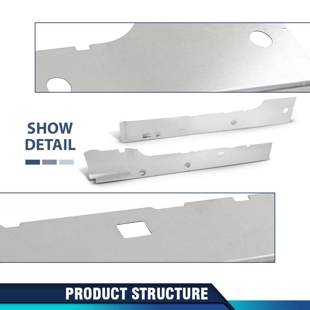 Inner Rocker Panel Pair for F150 Extended Cab 2004-2008 Gray Left Right