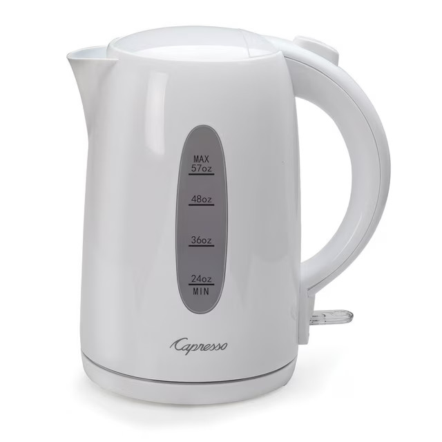 CAPRESSO ELECTRIC WATER KETTLE 1.7L, WHITE *DISTRESSED PKG