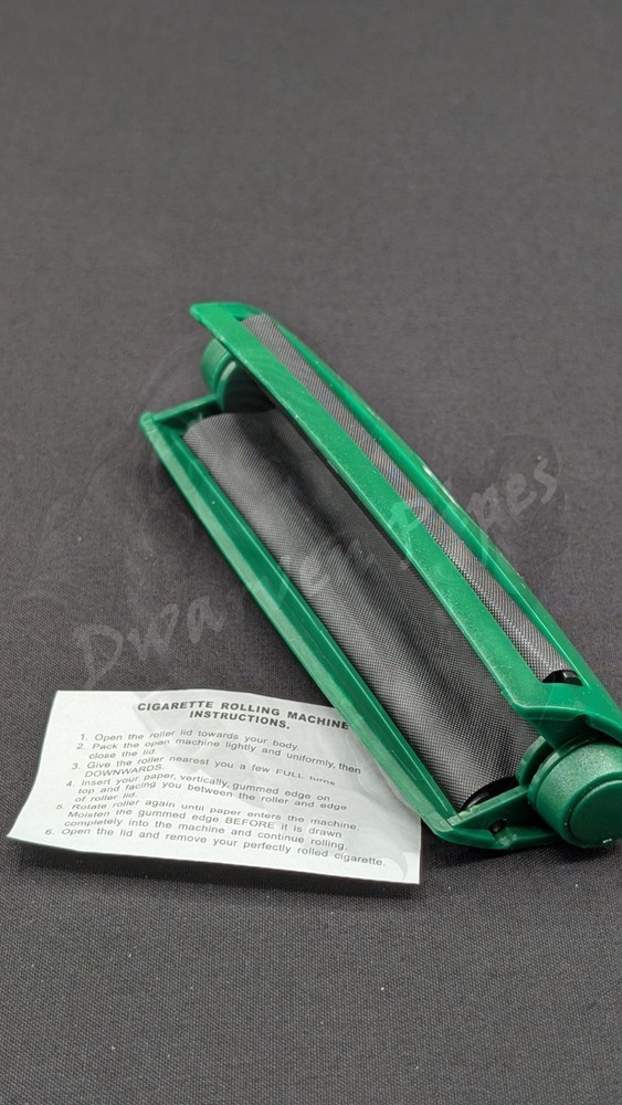110mm Rolling Machine Roll Your Own Cigarette Paper Hand Roller Green