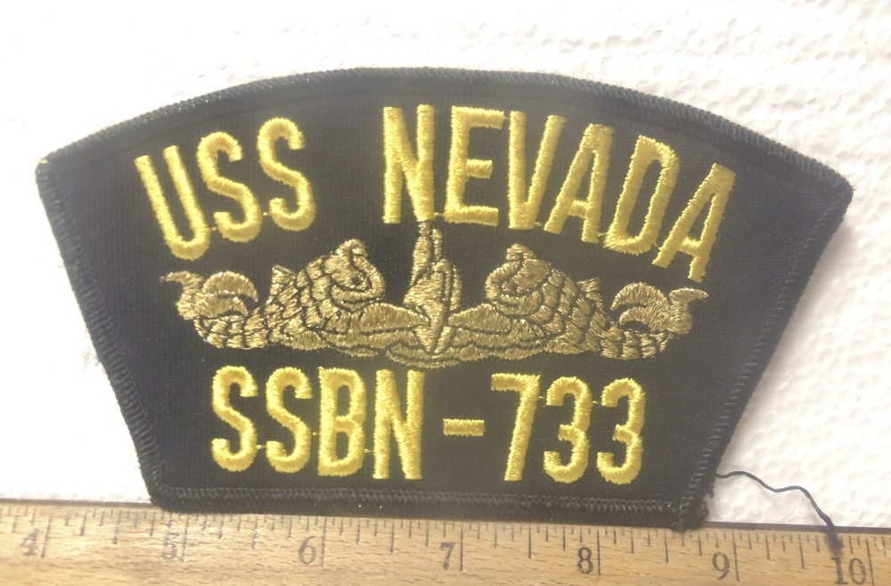 US Navy - USS Nevada – SSBN-733 Embroidered Patch