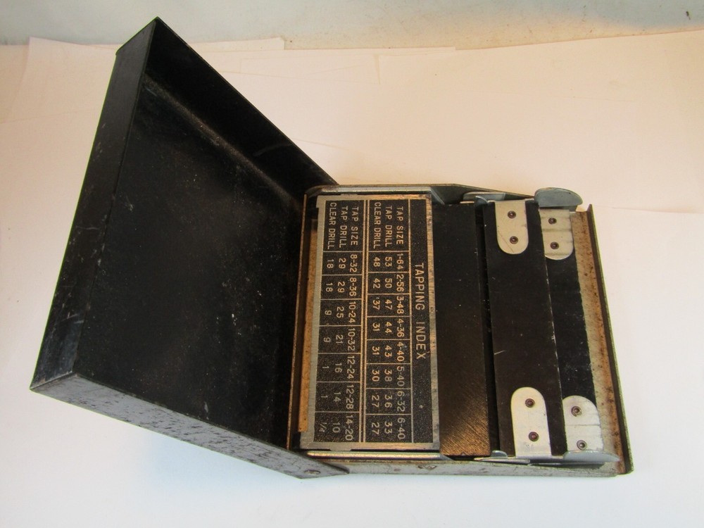 Vintage Craftsman Automatic Self Positioning Drill Case Index - No drill bits