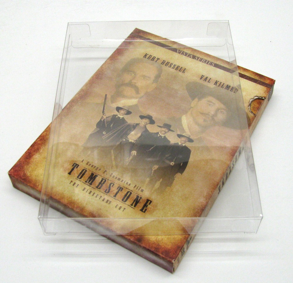 5x DVD FULLSLIP LARGE (SIZE DV5) -CLEAR PLASTIC PROTECTIVE BOX PROTECTOR SLEEVE