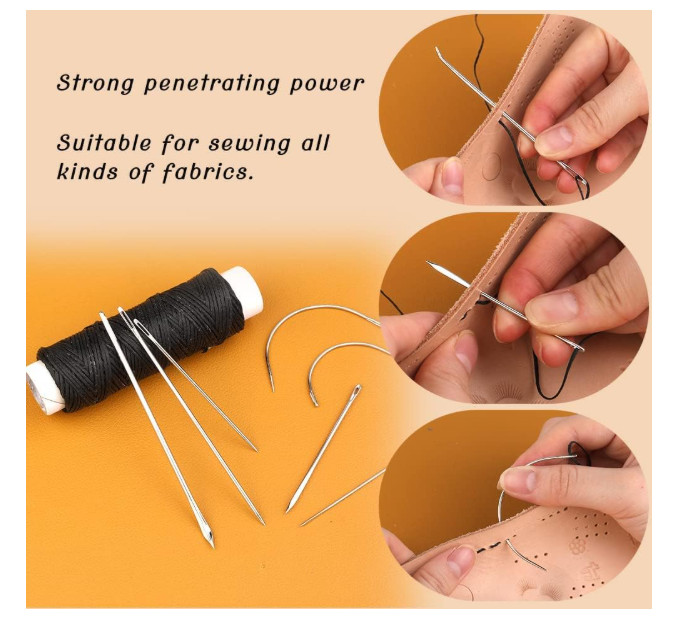 Ftyiwu Waxed Thread, Upholstery Needle and Thread 32 Yards with 7PCS Hand.......