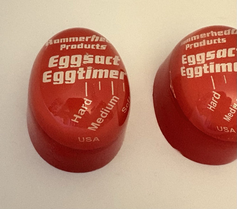 Lot Of 2 Eggsact Eggtimer Hammerhead Products Boiled Egg Color Changing Timer