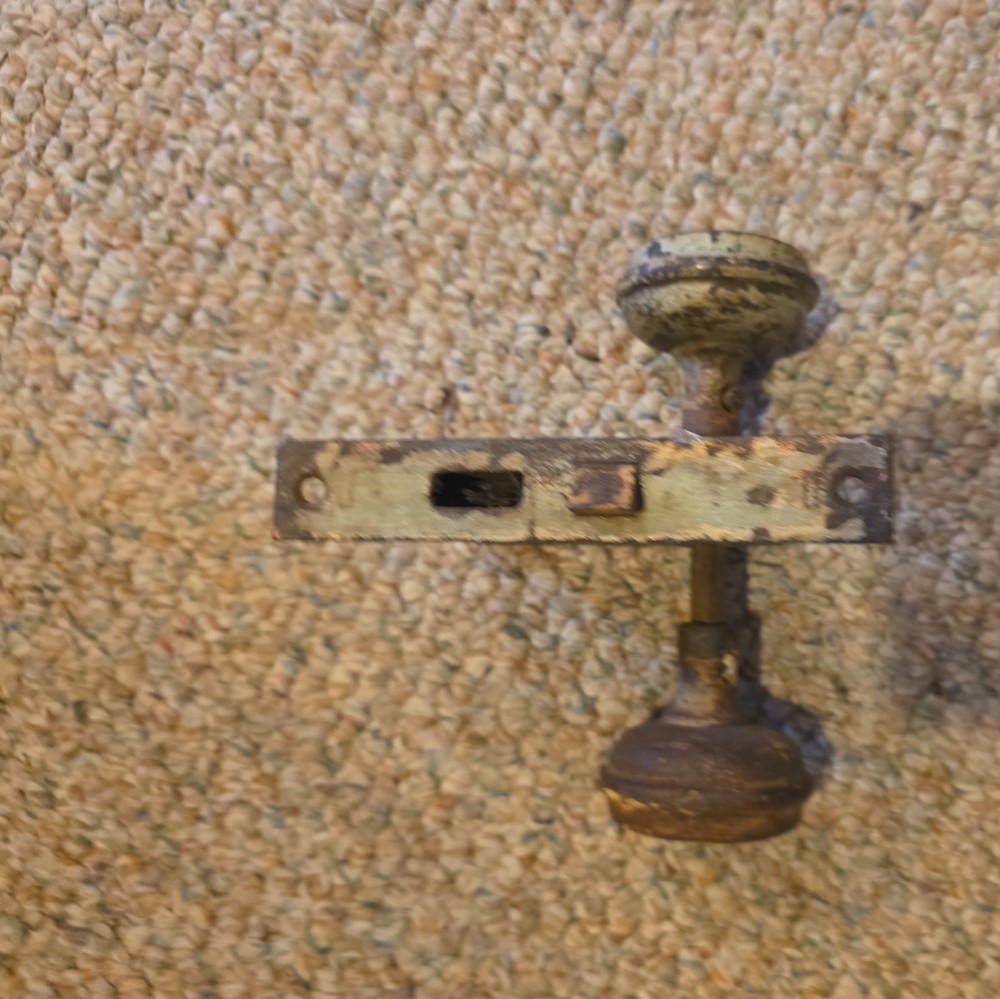 Vintage Door Knobs And Mechanism See Description