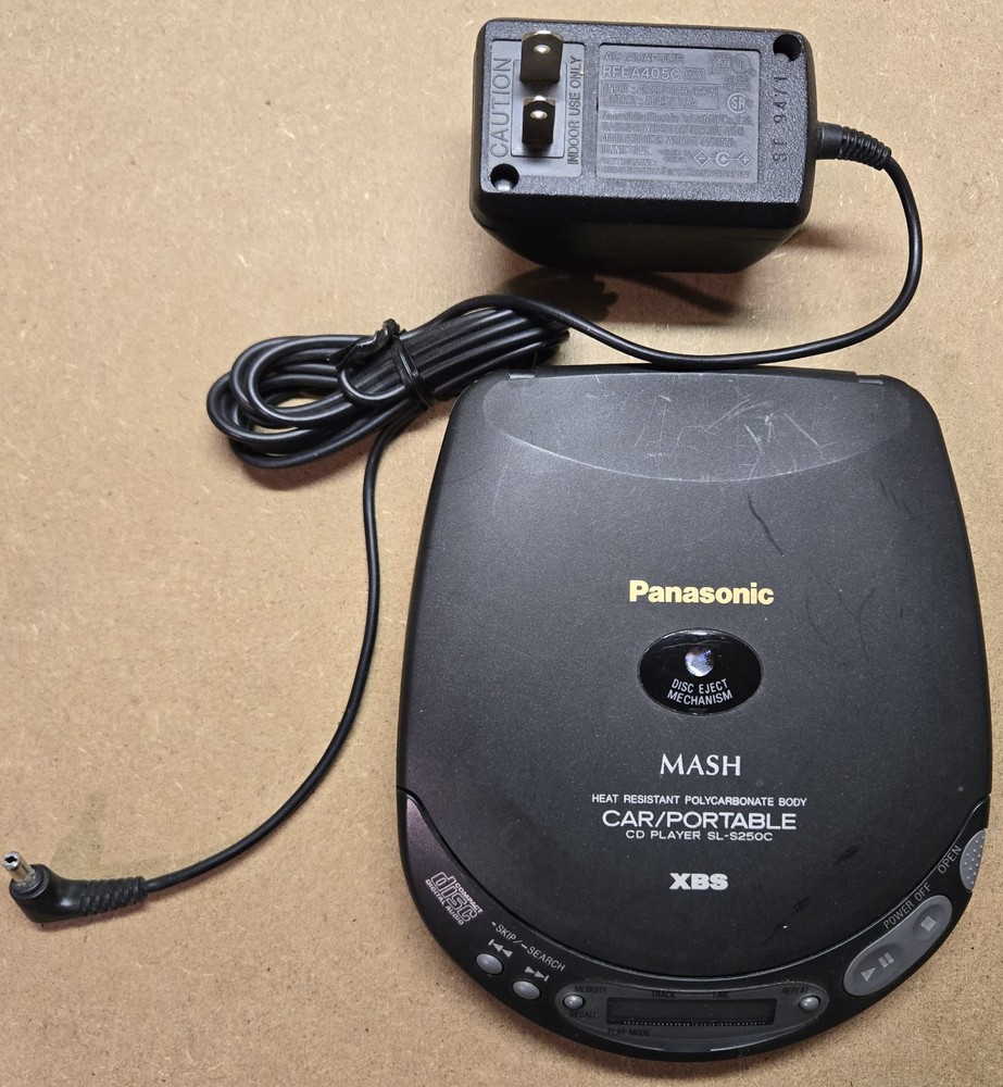 Panasonic MASH Portable CD Player SL-S250C Tested Works
