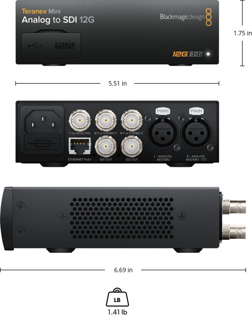 Blackmagic 2110 IP Converter 8x12G SFP