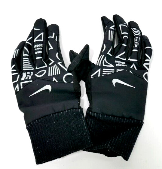 Nike JDI Flash Shield Running Gloves Black/Silver Women's Medium