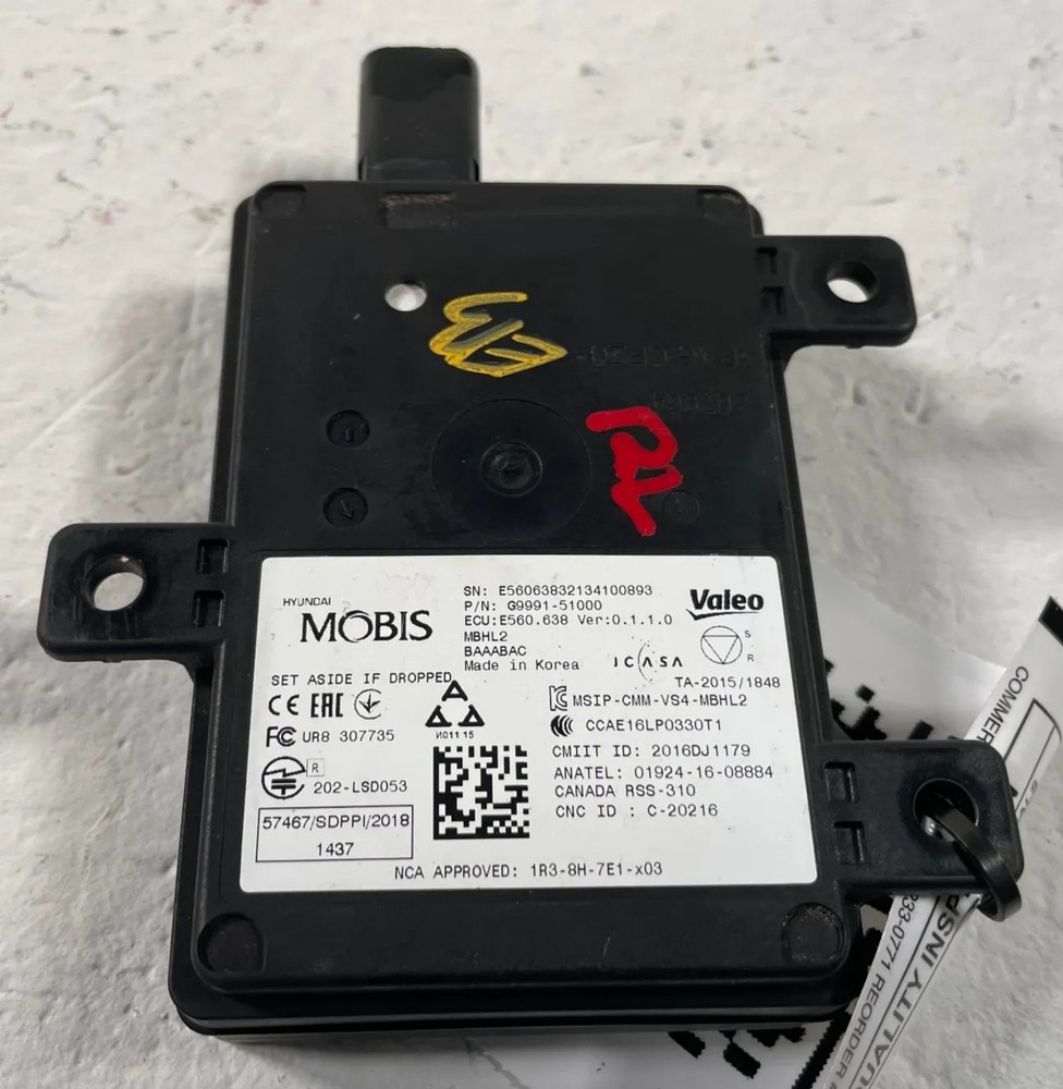 22-23 GENESIS G70 REAR LEFT DRIVER SIDE BLIND SPOT RADAR MODULE SENSOR # 108109
