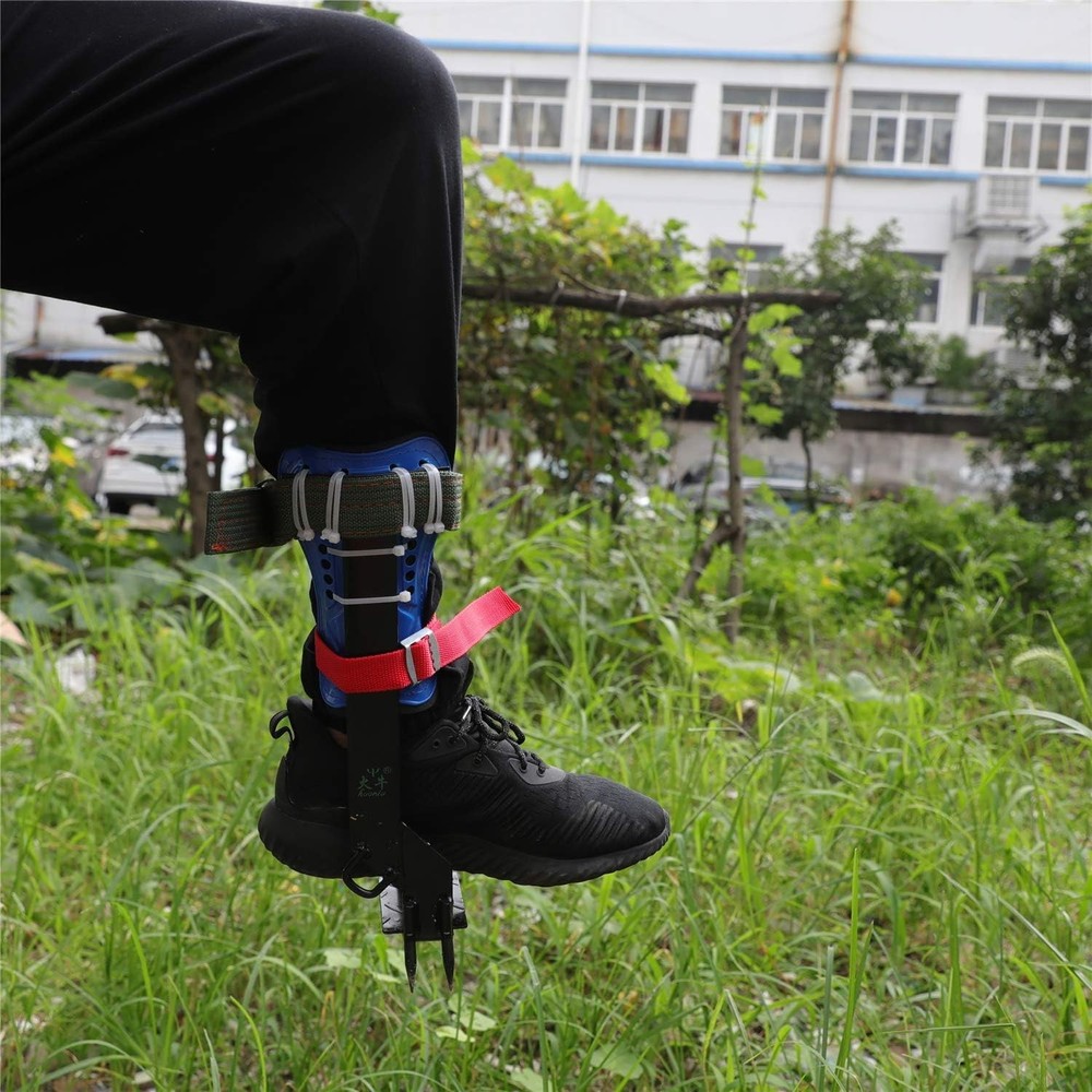 Tree/Pole Climbing Spike Set Safety Belt Strap Rope Adjustable Stainless Stee...