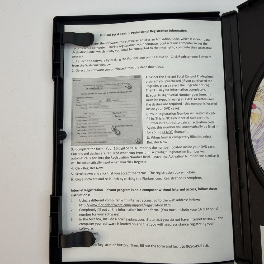 Floriani Total Control Embroidery Machine Software CD Version 4.75 Trade Up