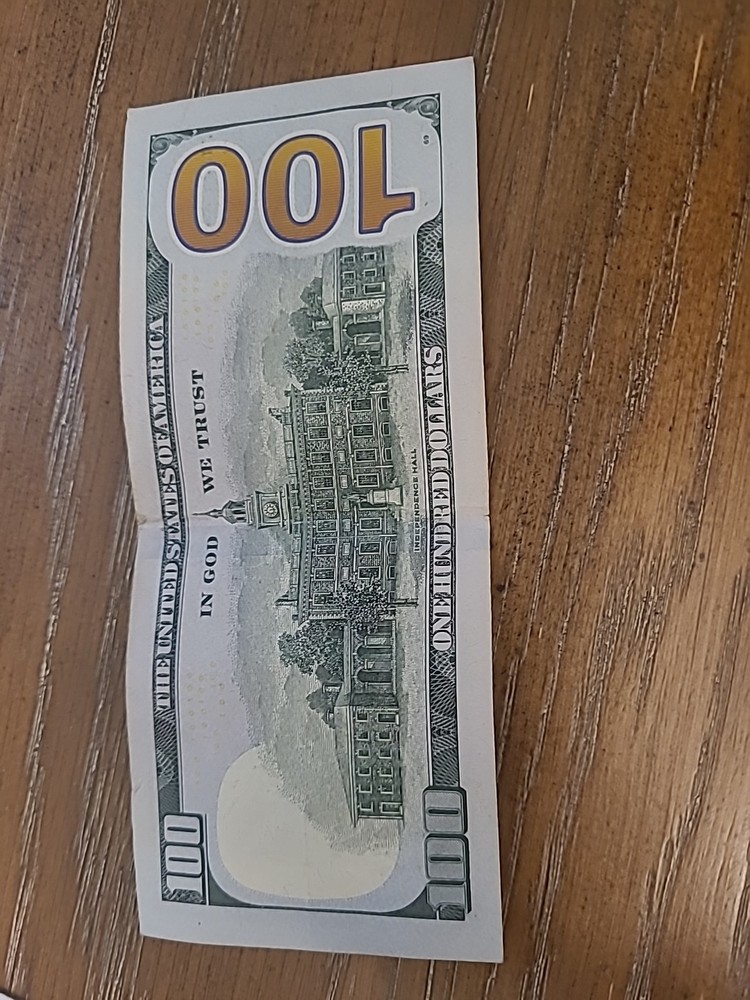 2017A Off Center Cut $100 BILL ERROR