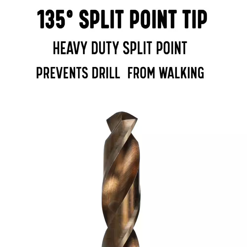 #39 M42 Cobalt Short Drill Bit (12-Piece)