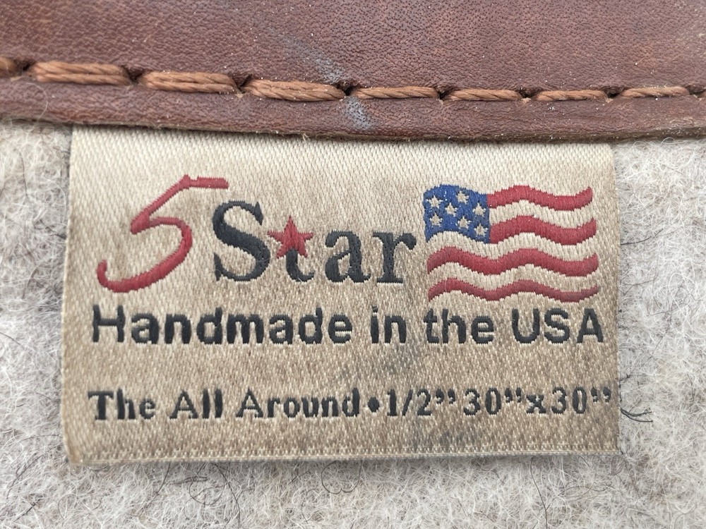 5Star All Around 30x30 Saddle Pad 1/2”