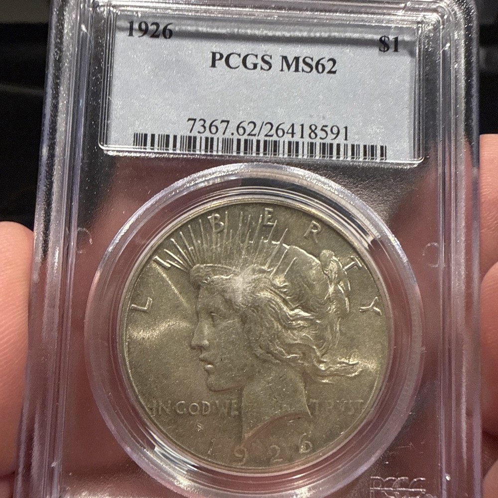 1926 Peace Dollar MS 62 PCGS