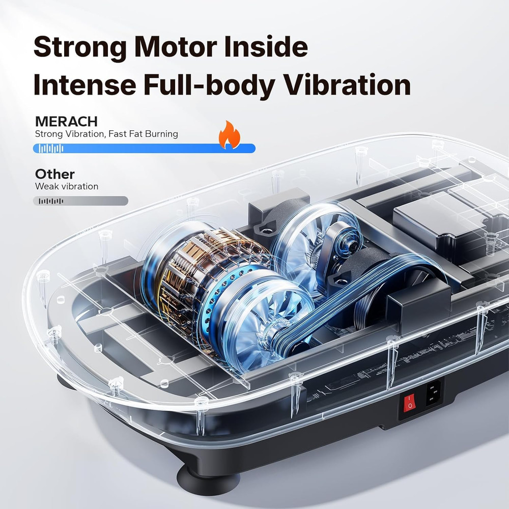 Vibration Plate Exercise Machine, Curved Vibration Plate for Lymphatic Drainage