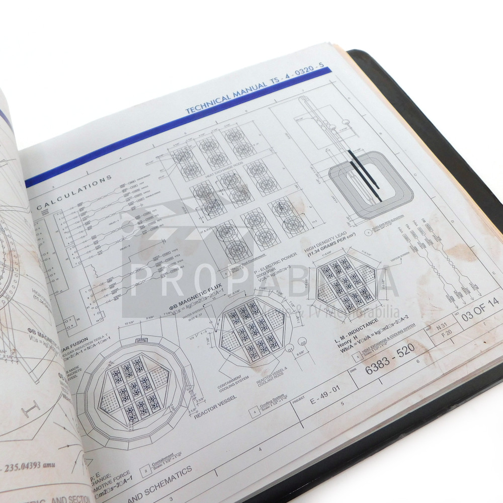 THE 100 Nuclear Facility Binder Original Prop (01010-2968)