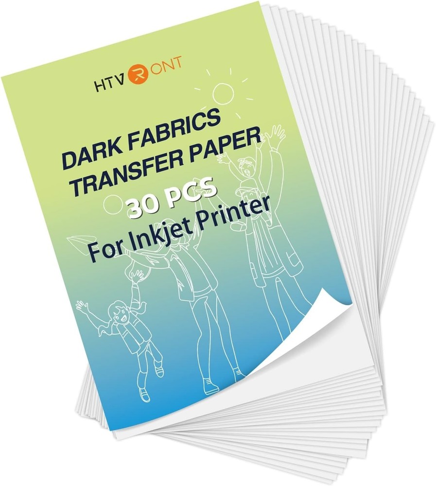 Printable Heat Transfer Paper - Dark Fabric 30 Pack