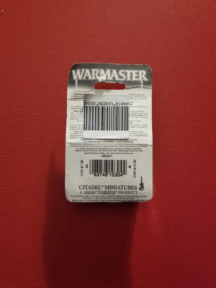 GAME WORKSHOP CITADEL - VINTAGE WARMASTER DWARF WARRIORS MINIATURES -2000