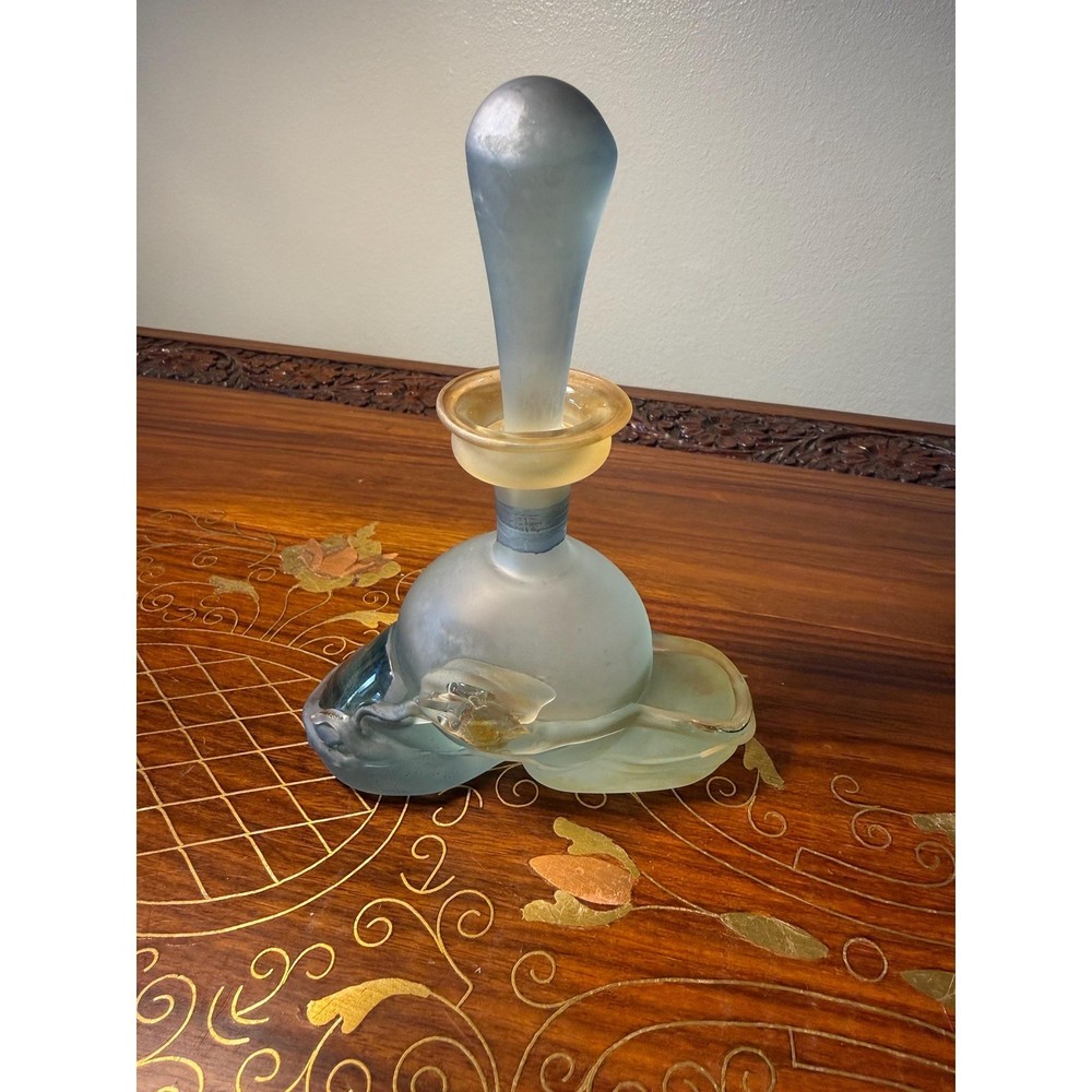 Vintage Signed Jon Art Studio Glass Perfume Bottle