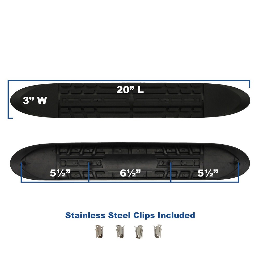 Raptor Series 3" Step Pad (No Raptor logo. Clips Included)