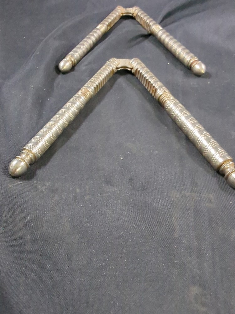Vintage Nut Cracker Set - 2 HMO Nut Crackers 3 Bamboo Handled Picks Unique Rare