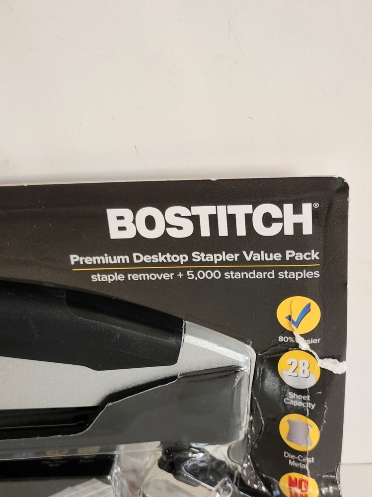 Bostitch Premium Desktop Stapler Value Pack Staple Remover + 5000 Staples, Read