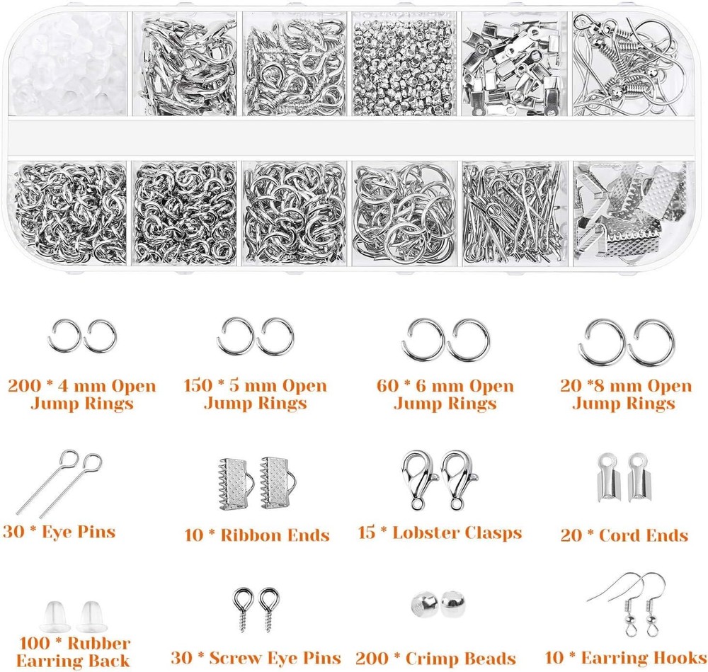 Complete Jewelry Making Kit with Tools and Charms