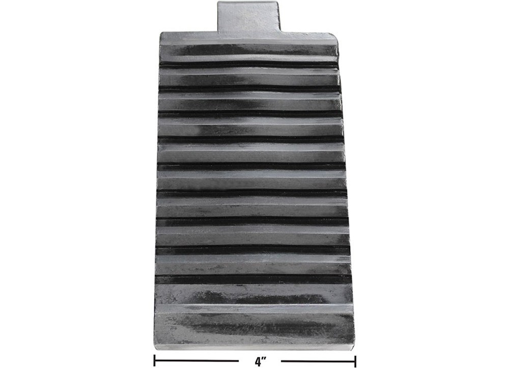 Extreme Max 5001.5772.4 Heavy-Duty Solid Rubber Wheel Chock w/ Handle - 4-Pack