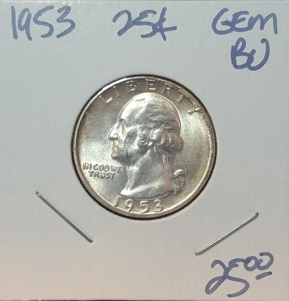 1953 25C Uncirculated