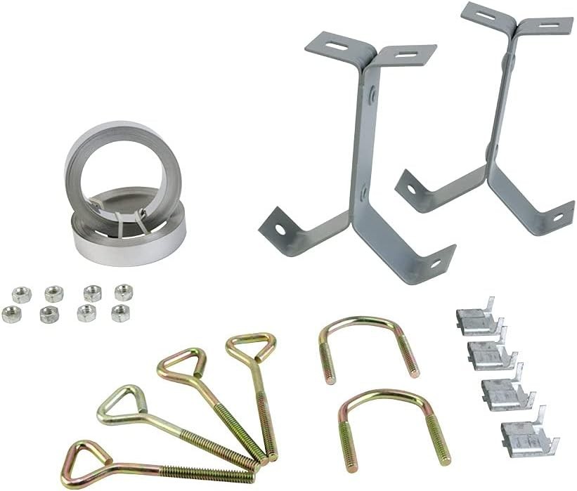 Secure Y-Type Chimney Antenna Mount with 18’ Steel Straps & Complete Hardware