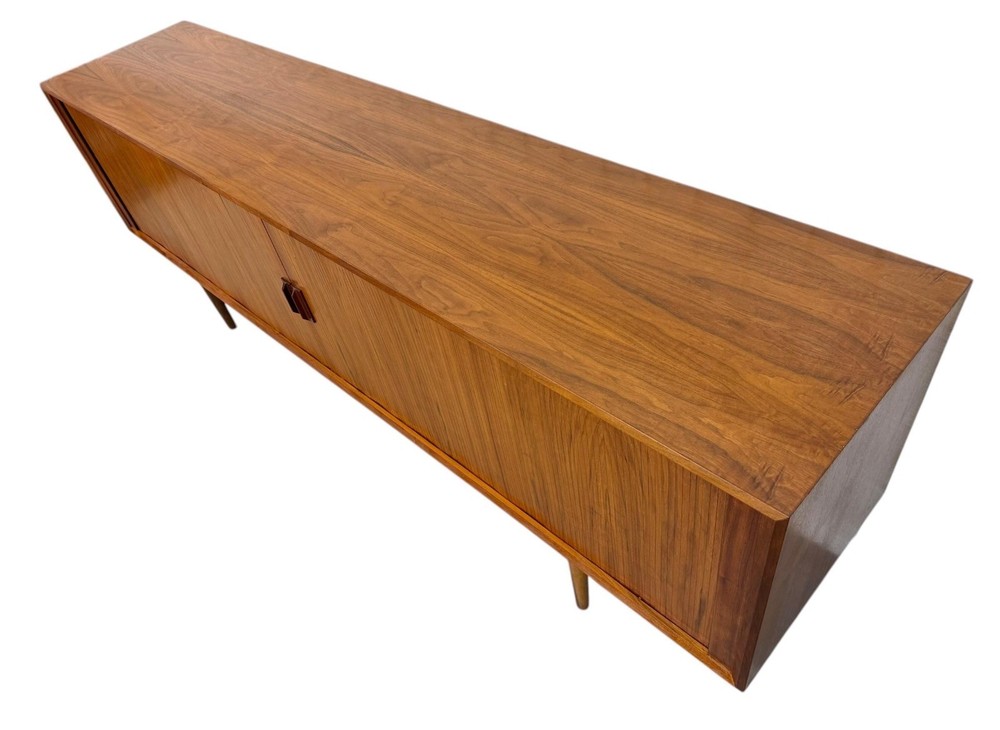 Mid-Century Danish Modern Teak Tambour Sideboard