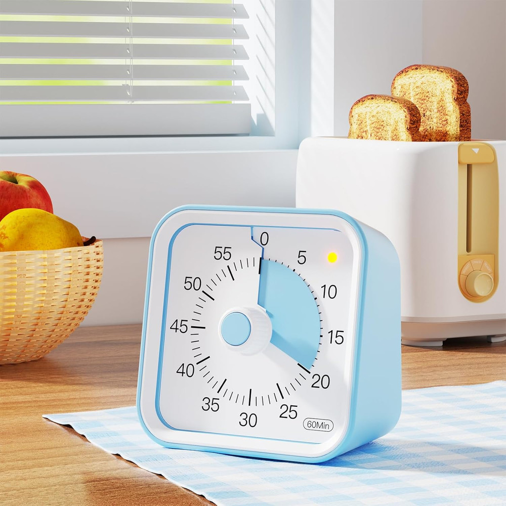 Visual Timer for Kids with Pause Function, 60 Minute Countdown Timer for Kids De