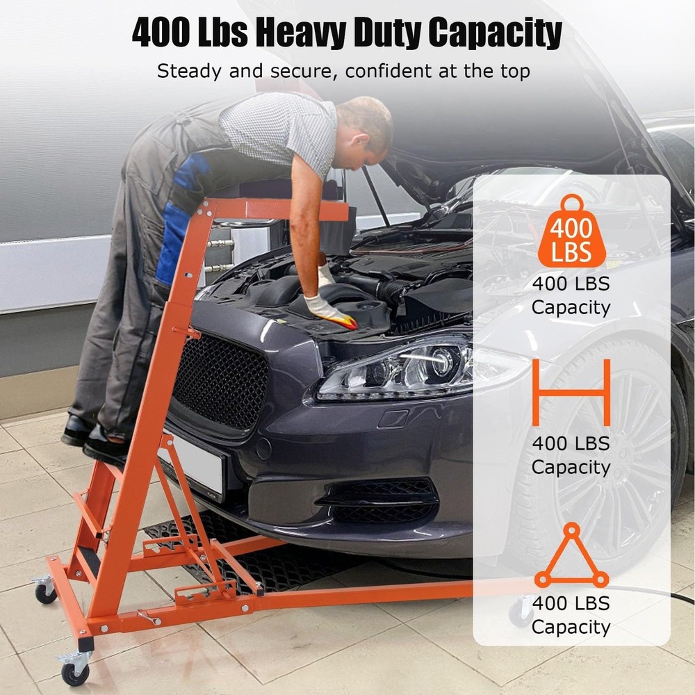 🔝Automotive Topside Creeper 400LBS Adjustable 48"-66" Foldable Engine Creeper U