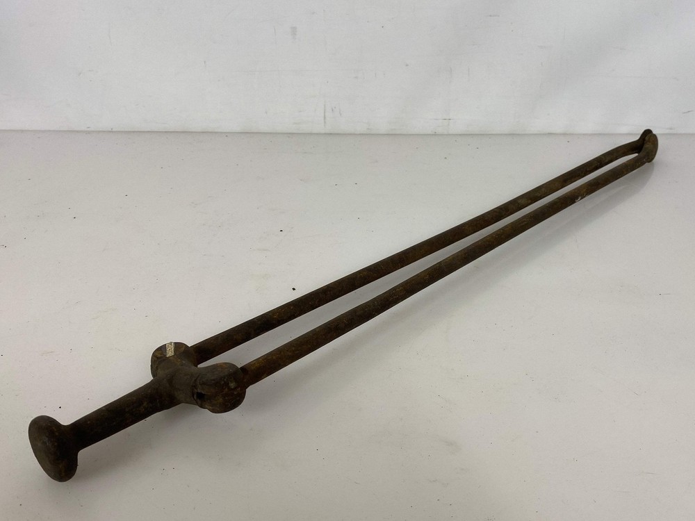 Antique Iron Fireplace Tongs #3