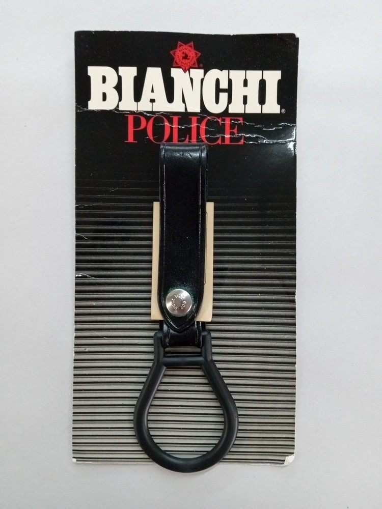 Bianchi Police Belt Strap & Ring Black Flashlight Holder